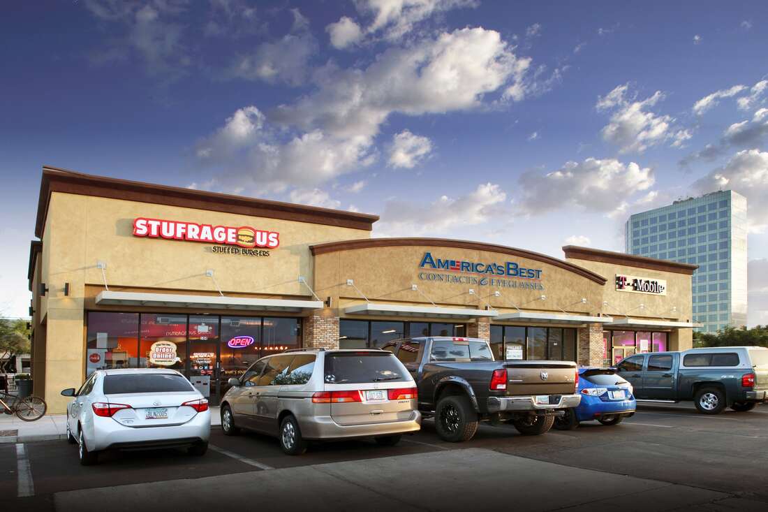 Commercial development shopping centers space is available for rent Goodyear Arizona.